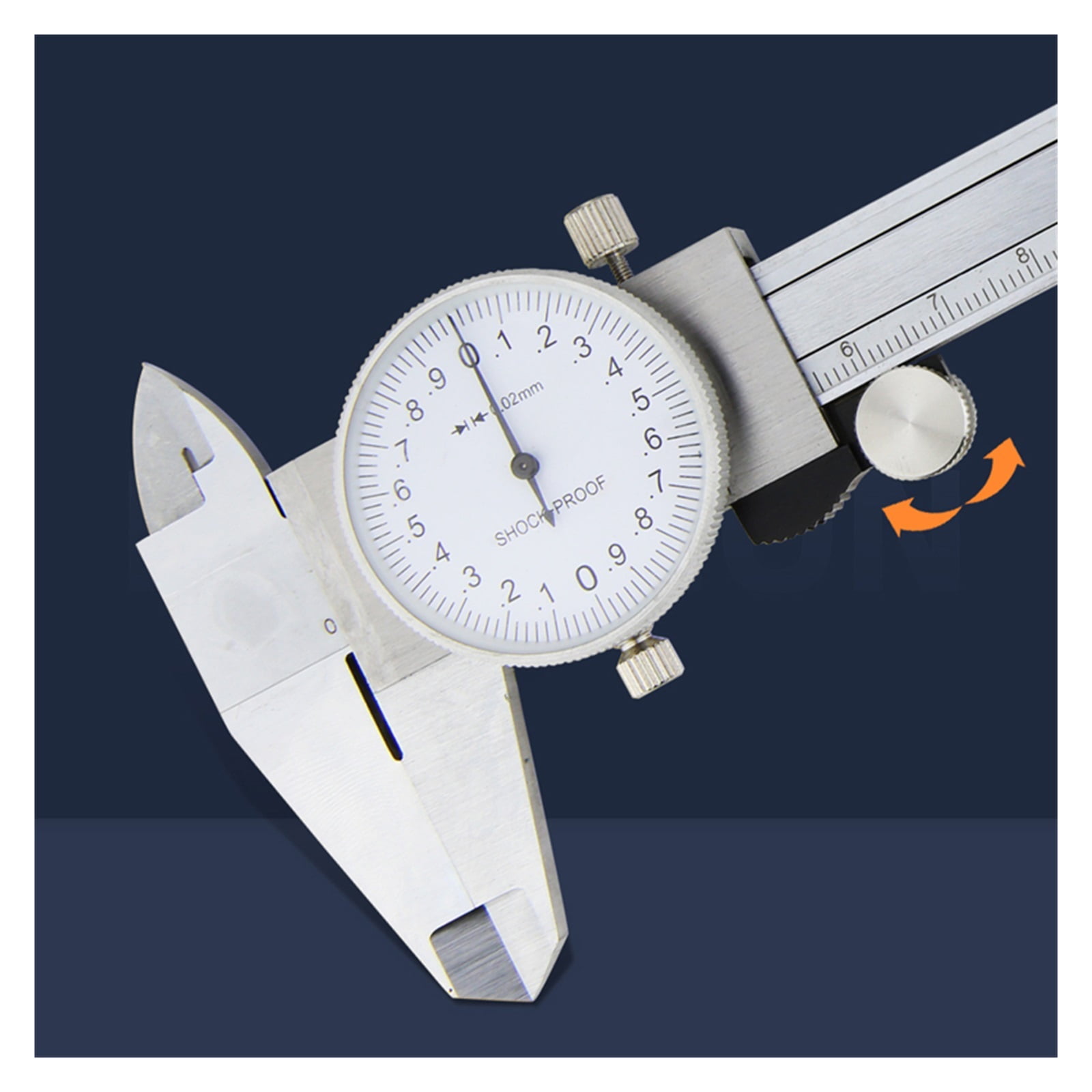 Vernier Caliper With Meter Dial Calipers Metal gauge Micrometer Ruler Metal Caliper Stainless Steel Gauge Depth Measuring Tools ,Complete Kit