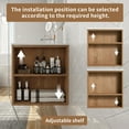 thumbnail image 6 of 30" Bathroom Vanity with Sink Set, Wall Mounted Floating Bathroom Vanities with Adjustable Shelf and Storage Drawers Vanity and Sink Combo, Bathroom Storage Combo Cabinet for Small Space, Natural, 6 of 9