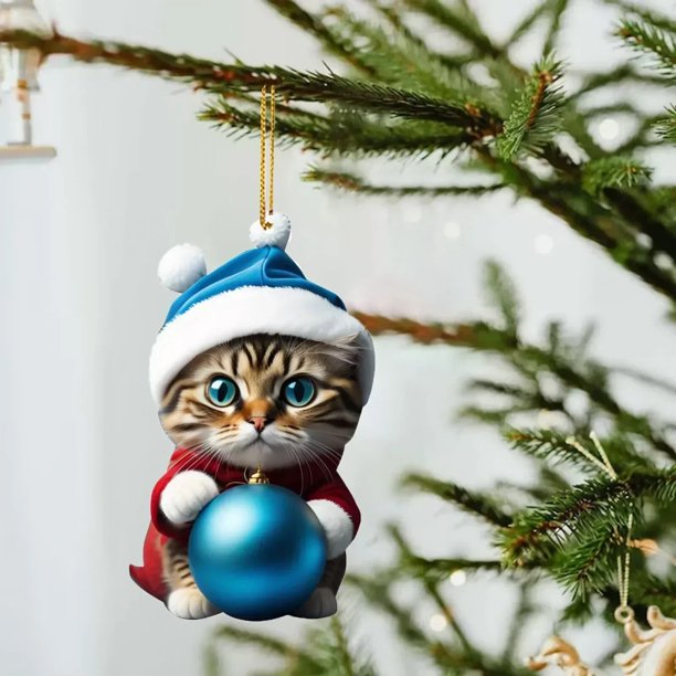 Adornos navideños de dibujos animados, colgante de árbol personalizado, suministros para fiestas, 2023