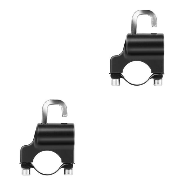 ziyahi New 1 Set Accessory Bike Cable Lock Cycling Anti-lost Aluminum Alloy Rope Lock Cable Black with line 2Set