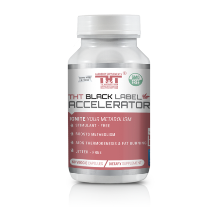 Hardbody Supplements Black Label Accelerator Diet Pills | Dietary Supplement - 60 Veggie Capsules