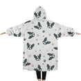 thumbnail image 2 of Oversized Wearable Blanket Hoodie,French Bulldog Sherpa Blanket Hoodie with Super Pockets,Super Warm Fuzzy Pullover for Women & Men, 2 of 6