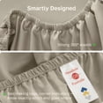 thumbnail image 6 of California Design Den King Fitted Sheet Only - 600 Thread Count 100% Cotton Sateen, Deep Pocket Bottom Fitted Sheet - Cool Taupe, 6 of 10