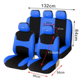 thumbnail image 3 of Fundas De Asiento Universales Comfort Car Covers 9 Piezas Lab.G, Azul, 3 of 5