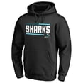 thumbnail image 2 of Men's Black San Jose Sharks Iconic Collection On Side Stripe Pullover Hoodie, 2 of 3