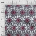 thumbnail image 1 of oneOone Cotton Flex Navy Blue Fabric Stripe|Hexagon & Circle Geometric Dress Material Fabric Print Fabric By The Yard 40 Inch Wide, 1 of 4
