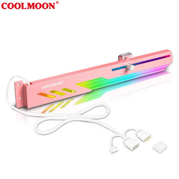 Soporte de tarjeta gráfica COOLMOON GT8 Soporte de tarjeta de video horizontal de interfaz múltiple Tmvgtek Para Estrenar
