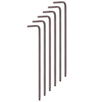 6pcs Ball End Hex Key Wrench 3mm L-Shape Extra Long Arm Metric Wrenches, Red