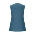 thumbnail image 6 of Women's Twist Front Tank Tops Deep V Neck Sleeveless Summer Tunic Vest Casual Dressy Blouse Tees (L, Blue 01), 6 of 7