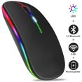 thumbnail image 2 of Wireless Mouse RGB Rechargeable Bluetooth Mice Wireless Computer Mause LED Backlit Ergonomic Gaming Mouse for Laptop PC 3600DPI, 2 of 10