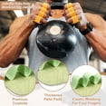 thumbnail image 3 of Uxcell Anti-Slip Workout Grip Pads, Lifting Grips Pads Weight Gloves for Men Women,4 Pack & Cowhide & Lemon Yellow - Fitting for (Weightlifting/Deadlift/Pull-Up/Gym Training/Yoga), 3 of 6