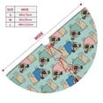 thumbnail image 3 of Lsque Colorful Pugs Print Christmas Tree Skirt, Tree Skirt with Ties or Velcro, Perfect for Holiday Decorations, Halloween, and New Year-48", 3 of 7