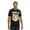 Chenille Tiger Black, variant on Victorious Men's Colorful Chenille Patched Savage Tiger T-Shirts TS7317 - White - Large