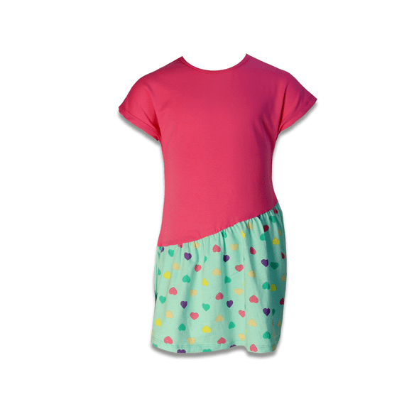 Vestido manga corta para niña