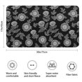 thumbnail image 3 of Pioneer Flower Floral Print Pattern Bathroom Rugs Mat, Non Slip Microfiber Bathroom Rug with Rubber Backing, Soft Mats for Bathroom Floor Tub Shower, 17"x30", 3 of 5