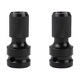 thumbnail image 4 of Shisuyan 2pcs 1/4 Inch Hex Drill Chuck Conversion Kit Converter Impact Driver 1/2 Inch Square Quick Change Adapter Converts Air Power Wrench Changeover Head (Black), 4 of 9
