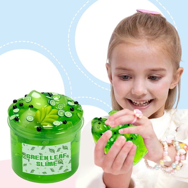 Slime de cristales de frutas de 70 ml | Arcilla sensorial para manualidades, ideal para aliviar el estrés y crear manualidades creativas | Fórmula que no se asienta con textura elástica y mantecosa
