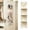 Beige,Free Size, variant on Over the Door Organizer Storage, 4 Shelf Large Capacity Hanging Door Organizer,Space Saving Door Organizer for Bedroom, Bathroom, Pantry, Nursery