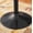 Black 134, variant on Adjustable Height Round Bar Table with Black Top and Metal Base, Space Saving Cocktail Table for Living Room, 24 Inch Diameter, MDF and Metal