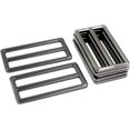 thumbnail image 1 of Correa de cincha deslizante de 2 pulgadas, hebillas de deslizamiento triple, botones de deslizamiento triple, sujetadores de aleación de zinc, 10 piezas (plata), 1 of 5