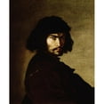 thumbnail image 2 of Salvator Rosa 12x14 Black Ornate Wood Framed Double Matted Museum Art Print Titled: Self-Portrait (1650s), 2 of 5