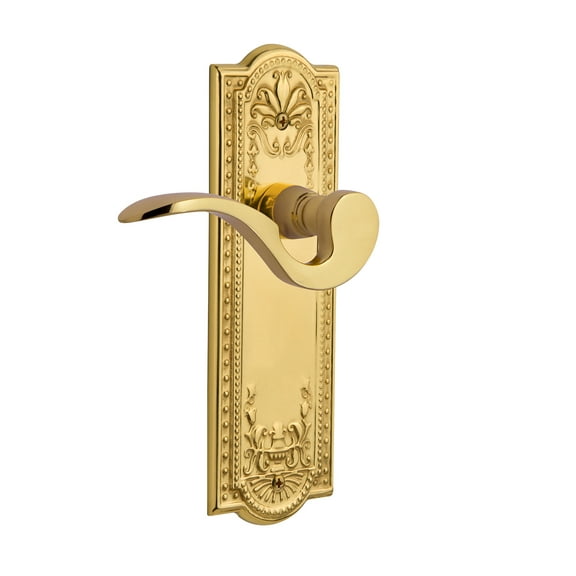 Nostalgic Warehouse Meaman_Dd_Nk Manor Non-Turning Two-Sided Lever Set - Brass