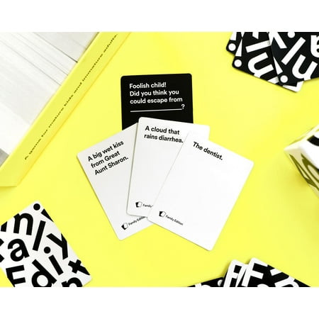 Cards Against Humanity - Cards Against Humanity: Family Edition Main Game - Black/White