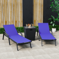 thumbnail image 2 of LeisureMod Marlin 2 Black Aluminum Lounge Armchair and Fire Pit Navy Blue, 2 of 21