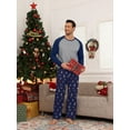 thumbnail image 6 of MINTREUS Men's Pajama Set Lightweight Sleepwear Long Sleeve Shirts and Bottoms Soft Comfy Pjs with Pockets, 6 of 7