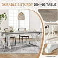 "Tribesigns Farmhouse Dining Table for 6, Modern Style, 71