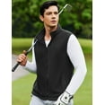 thumbnail image 4 of COOFANDY Men's Polar Fleece Vest Lightweight Sleeveless Zip Up Jacket Casual Outerwear Outdoor Golf Vests, 4 of 11