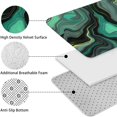 thumbnail image 5 of Green Gray Yellow Marble Pattern Bathroom Rugs Sets 3 Piece,Toilet Cover Set,Absorbent Non Slip Bathroom Mats Sets with U-Shaped Contour Rug Toilet Rug Set, 5 of 5