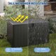 thumbnail image 2 of Yeshouse Caja de resina para terraza de 130 galones, impermeable, con tapa con cerradura y resistente a los rayos UV, ideal para guardar cojines y muebles de patio, jardín, patio y piscina, 2 of 8