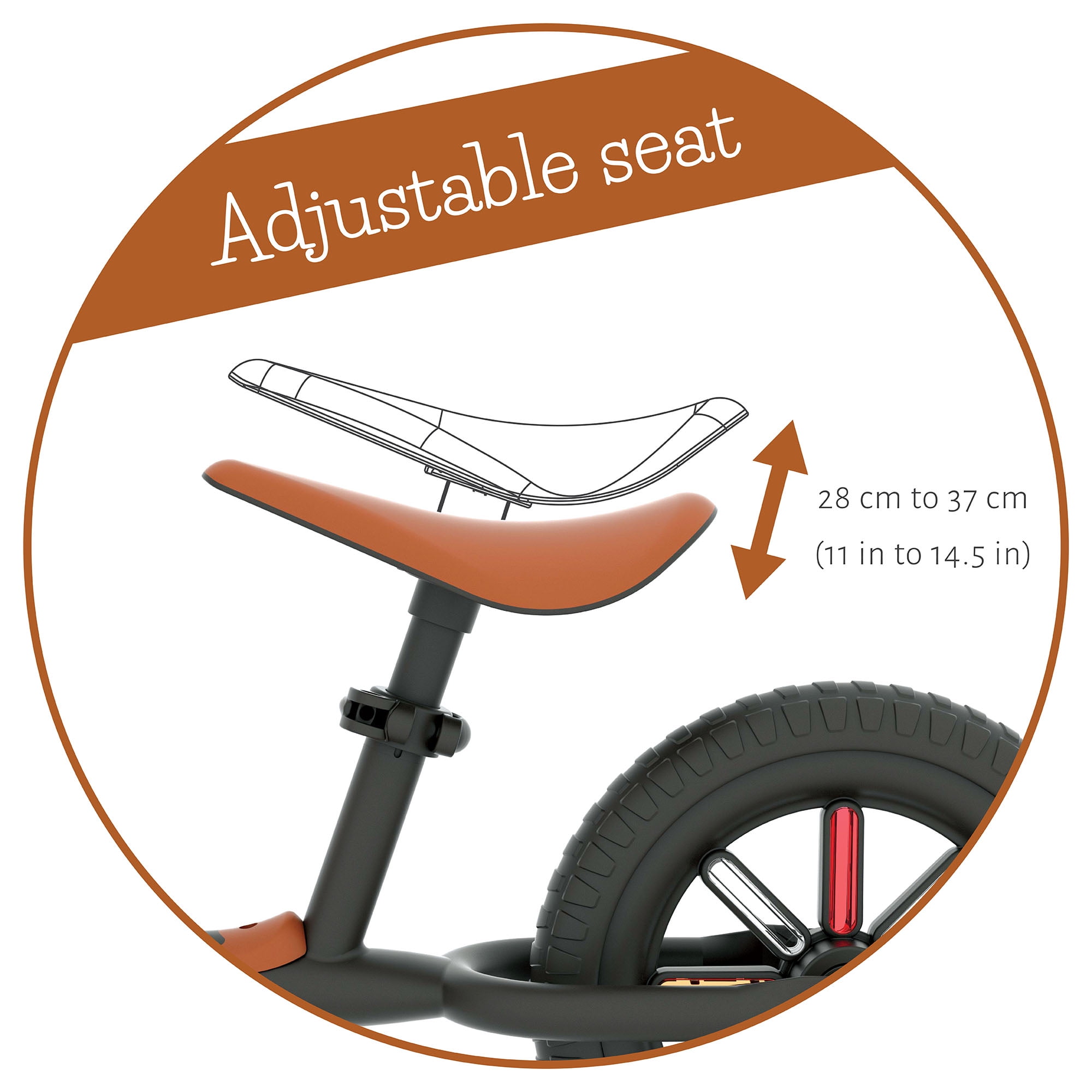 10" Chillafish Buzzi Balance Bike for Kids 1.5 Years and Older, Lightweight Toddler Bike, Black