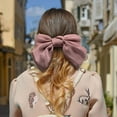 thumbnail image 4 of Visland 4PCS Women Hair Barrettes , Big Bow Hair Clips, 8 Inch Soft Silk Bowknot Hair Ribbon, Bow Hair Ties for Girls, 4 of 7