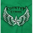 thumbnail image 2 of Country Strong Cute Angels Wings Star Womens Slim Fit Graphic Tee Brisco Brands L, 2 of 5