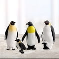 thumbnail image 4 of Flmtop Penguin Figurine Smell-less Solid PVC Realistic Penguin Figure for Home, 4 of 8