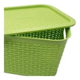 thumbnail image 4 of Caja Chica Mainstays de Plástico Diseño Tejido Verde 5 Litros, 4 of 4