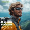 thumbnail image 2 of Gafas de sol deportivas Foliful polarizadas con protección UV400, paquete de 3, 2 of 7