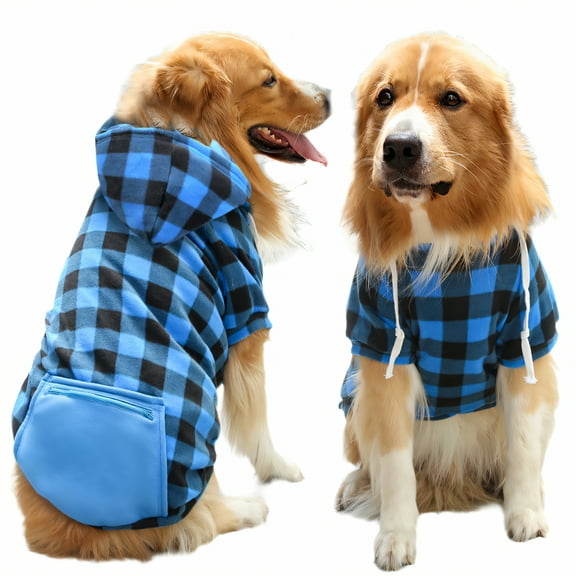 TELOLY Dog Clothes for Large Dogs,Skin-Friendly Texture Dog Jacket,Comfortable Pet Wear Dog Coats for Small Dogs,Blue1,5XL
