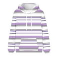 thumbnail image 4 of Yuyuzo Hoodies for Men Fleece Lined Sweatshirts Long Sleeve Striped Color Block Comfy Pullover Tops, 4 of 4