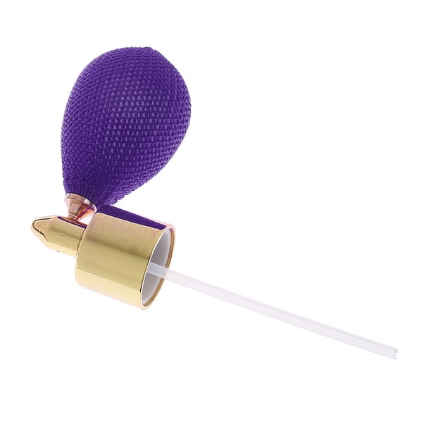 Atomizador de perfume con bomba y tubo de repuesto, color morado Púrpura