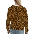 thumbnail image 7 of Lsque Colorful Pineapple Pattern Casual Women's Hoodie,Hooded Sweatshirt with Kangaroo Pocket,Pullover Hoodie with Eye-catching Drawstrings-XX-Large, 7 of 7