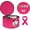 Rosy Red, variant on Heaband Holder Organizer, Large Round Tiara Tote Storage Box, Headband Ears Display Storage Box with Shoulder Straps for Hairband, Tiara and Hair Accessories Storage Travel Picnic Park (Black)