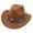 ZC-Khaki, variant on Povozer Boys Girls Fashion Childrens Western Cowboy Hat Parent Child Feather Top Hat Tibetan Hat With Upturned Brim Literary Sun Hat Size 3-8 Years,Navy