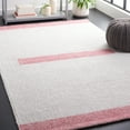 thumbnail image 2 of SAFAVIEH Natura Marina Striped Wool Area Rug, Ivory/Pink, 5' x 8', 2 of 8