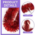 thumbnail image 2 of KUCASI 33 Feet Blue Tinsel Garland Christmas Foil Tinsel Garland Decoration Metallic Wall Hanging Banner for Christmas Tree Birthday Party Decorations, 2 of 5