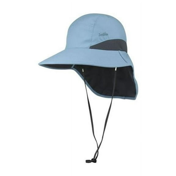 Juniper J7249 Womens Microfiber UV Large Bill Cap, Smokey Blue