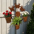 thumbnail image 6 of Deeceymbur Vintage Iron Hanging Planter Weather Resistant Flower Pot for Wall Garden Cafe Decor, 6 of 8