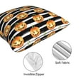 thumbnail image 6 of Halloween Throw Pillow Covers, pumpkins halloween background Square Pillow Cases with Invisible Zipper for Halloween Decorations, Farmhouse Halloween Decor 16x16, 6 of 7